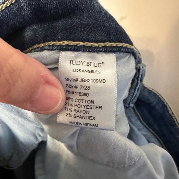 Judy Blue Janette Judy Blue Camo Patch Skinny Jeans Size 7/28‎ JB82109MD - Picture 5 of 6